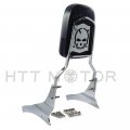 Httmt Mt135 Ss001-sa- Skull Backrest Sissy Bar Compatible With 2005-2012 Suzuki Boulevard M50 C50