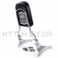 Httmt Mt135 Ss001-sa- Skull Backrest Sissy Bar Compatible With 2005-2012 Suzuki Boulevard M50 C50