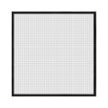 Window Screen Mesh 43 X 47 Diy Fiberglass Netting Black Frame With Hook And Loop Adhesive Edging Grey For Bedroom Living Room 
