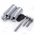 Hongk- Motorbike Aluminum No Cut Frame Slider Crash Protector Compatible With 2005 2006 Kawasaki Zx-6r Zx-6rr 636 Chromed