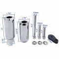 Hongk- Motorbike Aluminum No Cut Frame Slider Crash Protector Compatible With 2005 2006 Kawasaki Zx-6r Zx-6rr 636 Chromed