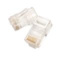 Proskit 788-fa03 Modular Plug 8p8c Flat Cable Stranded Wire Gold Flash Pack Of 1000 