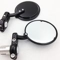Xkh Group Motorcycle Round Bar End 7 8 Mirrors For Aprilia Vespa Kymco Piaagio Agusta Ktm Bmw Black