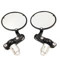 Xkh Group Motorcycle Round Bar End 7 8 Mirrors For Aprilia Vespa Kymco Piaagio Agusta Ktm Bmw Black