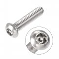 Uxcell M8x35mm Torx Security Machine Screw 20pcs Pan Head Screws Inside Column With T40 L-type Wrench 304 Stainless Steel