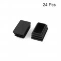 Uxcell 20mm X 30mm Plastic Rectangle Cap Tube Inserts End Blanking 24 Pcs