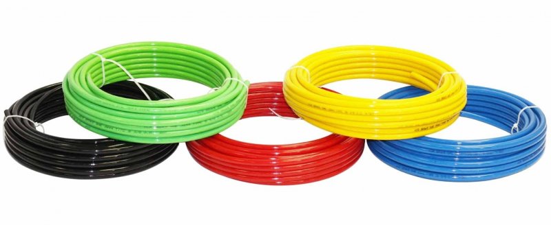 Mytee Product Air Brake Tubing Kit 1 4 X 100 3 8 Black Sae J844 Nylon Dot Approved Pneumatic Line Hose For System