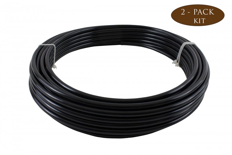Mytee Product Air Brake Tubing Kit 1 4 X 100 3 8 Black Sae J844 Nylon Dot Approved Pneumatic Line Hose For System