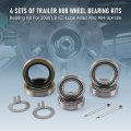 Trailer Hub Wheel Bearing Kits L68149 L68111 L44649 L44610 Grease Seal 171255tb 10-19 I D 1 719 For 3500 Lb Ez-lube Axles And