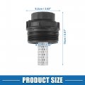 A Absopro Engine Oil Filter Housing Cover Cap 156200s010 For Toyota Tundra 2008-2021 Plastic Metal Black Silver Tone