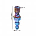 Uxcell Titanium Alloy M10x1 0 Motorcycle Brake Master Cylinder Screw M10 Thread Single Nipples Fittings Adapter Burnt Blue