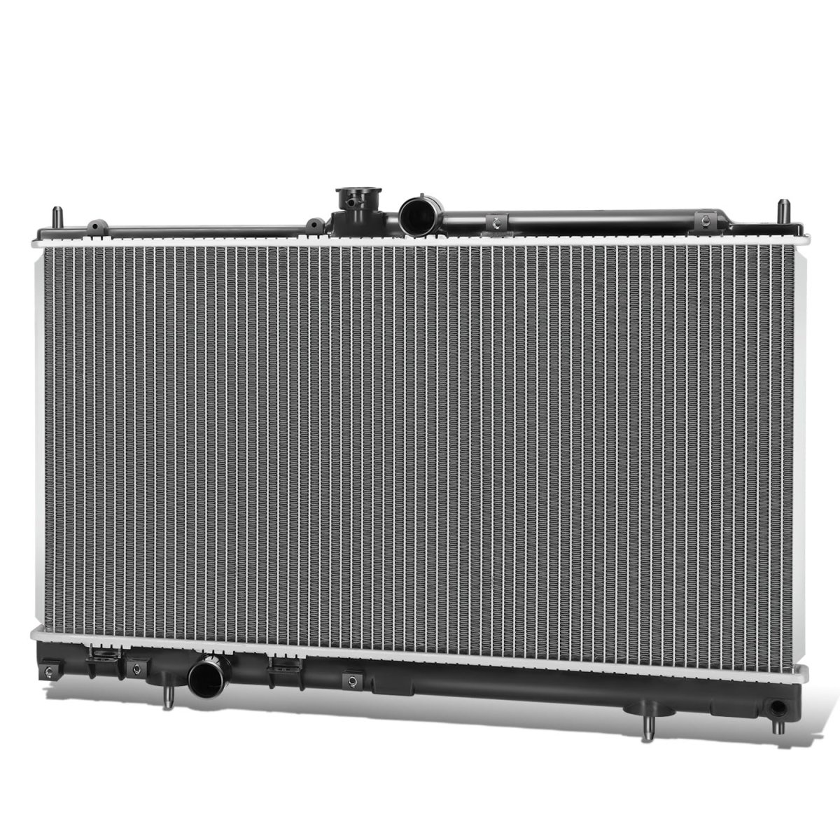 Aluminum Core Radiator Replacement For Mitsubishi Lancer 2003 2004 2005 2006 2 0l Turbo Manual Transmission 1 Row 7 16 In Inlet