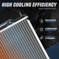 Aluminum Core Radiator Replacement For Mitsubishi Lancer 2003 2004 2005 2006 2 0l Turbo Manual Transmission 1 Row 7 16 In Inlet