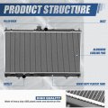 Aluminum Core Radiator Replacement For Mitsubishi Lancer 2003 2004 2005 2006 2 0l Turbo Manual Transmission 1 Row 7 16 In Inlet