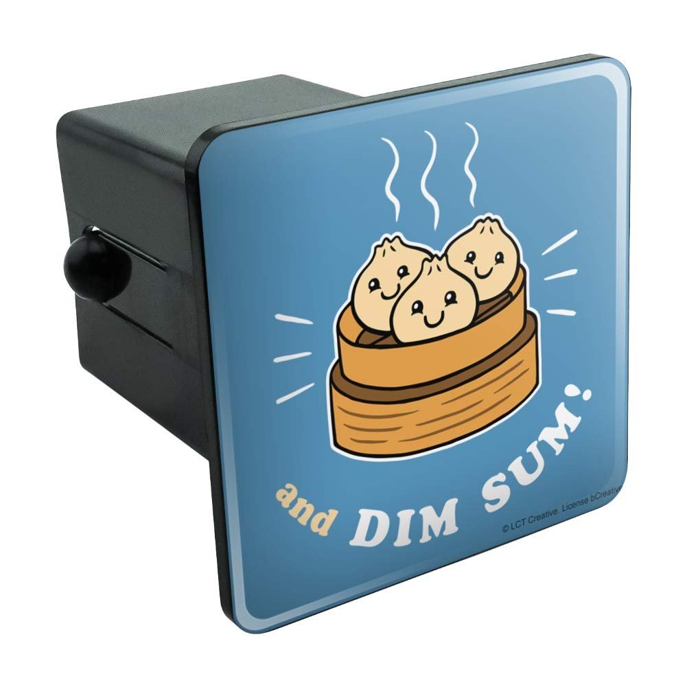 And Dim Sum Then Some Funny Humor Tow Trailer Hitch Cover Plug Insert For 2 In Receivers Black Abs Plastic With Uv Resistant