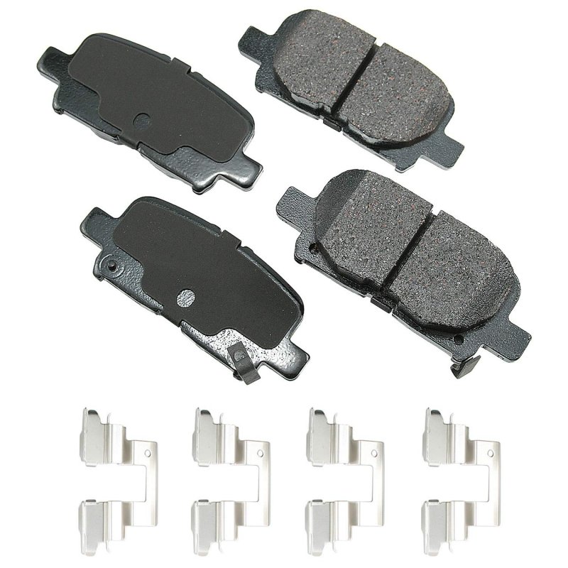 Ultr Ceramic Rear Brake Pads Asp865a For Car And Truck Grey Low Dusting