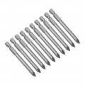 Uxcell 10 Pcs 6mm Ph1 Magnetic Phillips Screwdriver Bits 1 4 Inch Hex Shank 3-inch Length S2 Power Tool