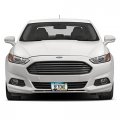 Ipick Image Made For Ford Fusion Waterfall Graphic Black Metal License Plate Frame