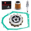 Heavy Duty Clutch Assembly Kit With Gasket For Yamaha Yfm350 Warrior Raptor Big Bear 350 Moto-4 And Yfm400 Kodiak 400 