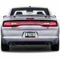 Ipick Image Made For Hemi Logo In 3d Dark Gray Letters On Black Metal License Plate Frame