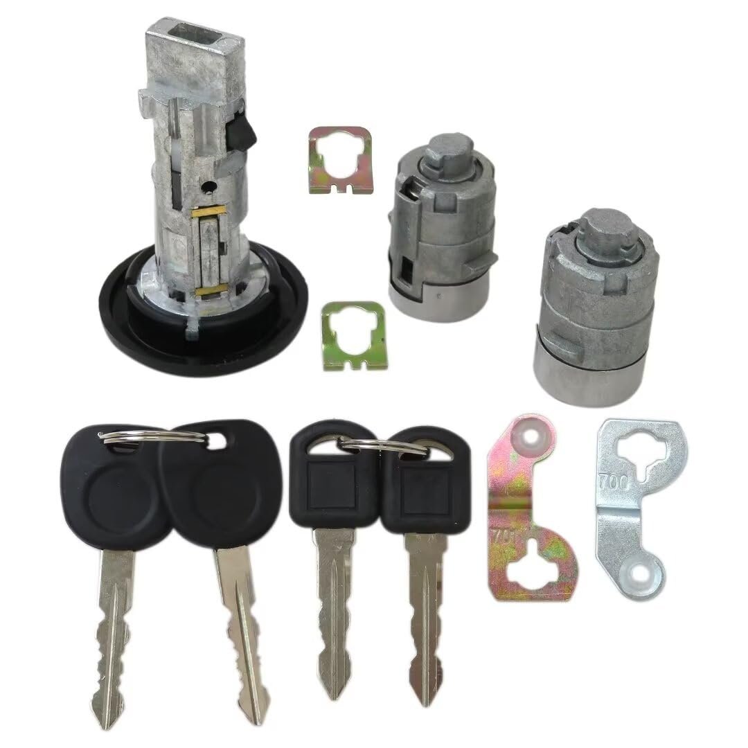 Ignition Lock Cylinder Keys Fit For Chevrolet Silverado 3500 Wt Cab Chassis 4-door 6 0l 5967cc 364cu In V8 Gas Ohv Naturally
