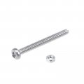 Uxcell M1 6x16mm Pan Phillips Cross Head Screws 100pcs And 6 Hexagon Hex Nut 304 Stainless Steel 25pcs 