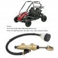 Rear Brake Master Cylinder Metal And Rubber Pump Reservoir Hydraulic Replacement For Yerf Gx150 150cc 3206