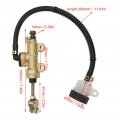 Rear Brake Master Cylinder Metal And Rubber Pump Reservoir Hydraulic Replacement For Yerf Gx150 150cc 3206