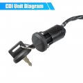 X Autohaux 1 Set Motorcycles Ignition Key Switch For Trx90 Fourtrax 1993-2001 35100-hf7-007