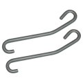 1964 To 1972 Gm A Body Parking Brake Cable Center Side Hooks S Shape 2 Piece H0010a 
