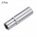Uxcell 2 Pcs 3 8 Inch Drive 12mm 6-point Deep Socket Metric Steel With Chrome Plated