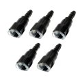 Fuel Line Connectors Plastic And Rubber Straight Quick Disconnect To Barb 3 8 In 5 16 Black Clear Pieces Alx-pau-rb-800-085 