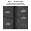 Kigai Pink Stripes Car Registration Insurance Holder Auto Glove Box Organizer Wallet Leather Manual Folder For Driver S License