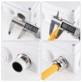 Uxcell 4pcs M12 Cable Gland Metal Waterproof Connector Wire Glands Joints For 3mm-6 5mm Dia Range