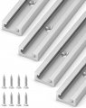 12 T-track 4 Pack Aluminum Double Track With Mounting Holes For Woodworking 