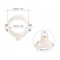 Uxcell 32mm Dia Pipe Hose Clips Pvc Bracket Clamps Split Ring Hangers Support With Nail For Water 8pcs