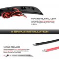 For 2015-2017 Chrysler 200 Clear Lens Red Led Rear Bumper Drl Side Marker Light Fender Parking Lamp Driver Passenger