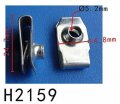 Autobahn88 Bumper Fender Trunk U-clip For Self Tapping Screw 6mm Hole Type 3 Universal Use Pack Of 10