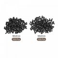Uxcell M2x4mm M2x5mm 10 9 Alloy Steel Button Head Hex Socket Cap Screw Bolt Total 200pcs