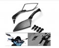 Smt-carbon Fiber Diamond Blade Style Rearview Mirrors 8mm 10mm Compatible With Standard Metric Screws 7 8 Handlebar Suzuki