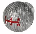 Universal Round Ball Shape Shift Shifter Gear Knob Lever Silver M8 M10 M12 
