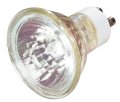 Satco S3515 20 Watt Mr16 Halogen Gu10 Base 120 Volt Clear Fl 36 Beam Pattern No Harmful Ultraviolet Rays Light Bulb With Lens 