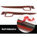 G-plus 4pcs Inner Door Handle Trim Cover Strip Gloss Red Carbon Fiber Compatible With Jeep Grand Cherokee 2011-2021