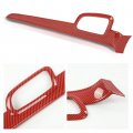 G-plus 4pcs Inner Door Handle Trim Cover Strip Gloss Red Carbon Fiber Compatible With Jeep Grand Cherokee 2011-2021