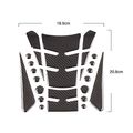 Zzxswc C-series Universal Carbon Fiber Pattern Glossy Motorcycle Oil Gas Tank Pad Protector Sticker