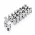Stancemagic 24pcs Chrome 14x1 5 Lug Nuts 13 16 Hex Oe Style Large Acorn Seat 2 25 Length 1 Width Cone For Chevy Gmc Buick 