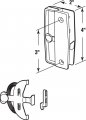 Prime-line A 139 Black Plastic Mortise Style Screen Door Latch And Pull For Academy Better Bilt Single Pack