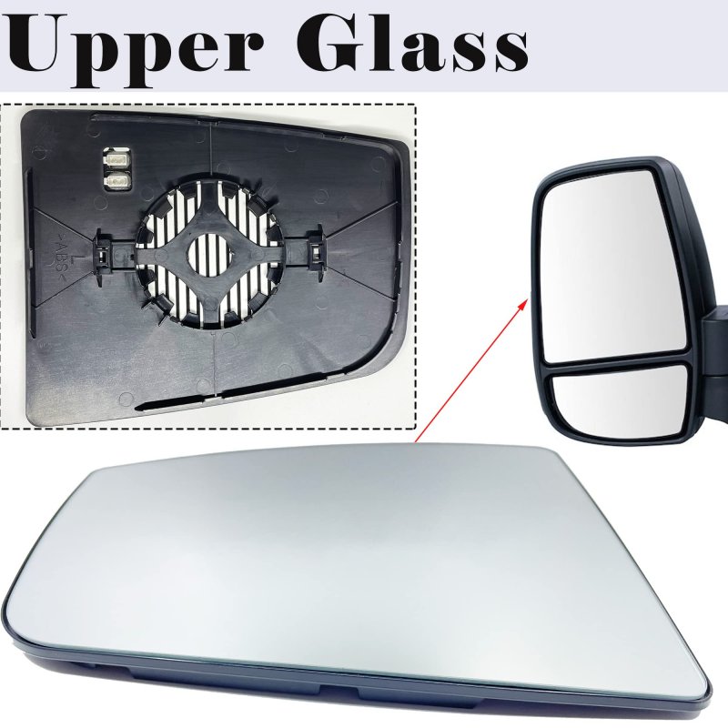 Driver Side Mirror Glass For 2015 2021 Ford Transit T150 T250 T350 Left Heated Power Convex Ck4z17k707b Ck4z17k707d