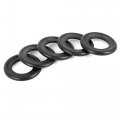 X Autohaux 20pcs M14 Rubber Oil Drain Plug Gaskets Replacement Universal Black For Car