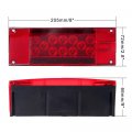 Ocpty Side Marker Light 1pcs Red Tail Lamp Stop Turn 2x Ambers Fit For Boats Van Truck Trailer Pickups Waterproof Signal Light